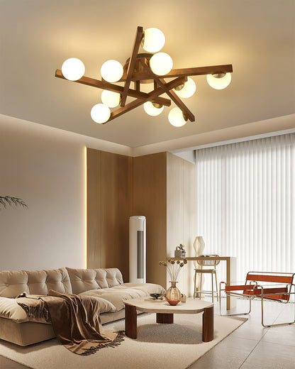 Matya Wood Ceiling Light 5