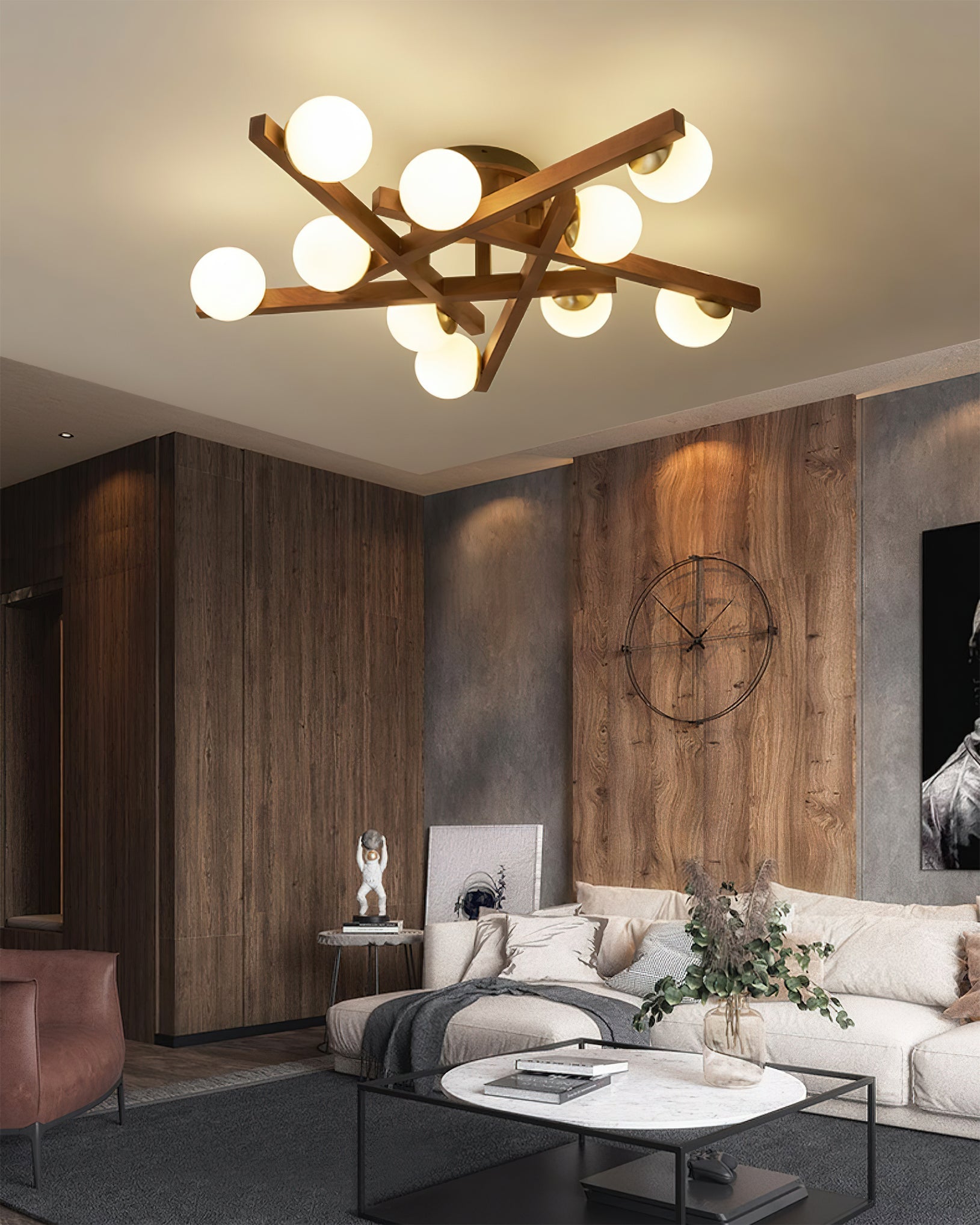 Matya Wood Ceiling Light 7
