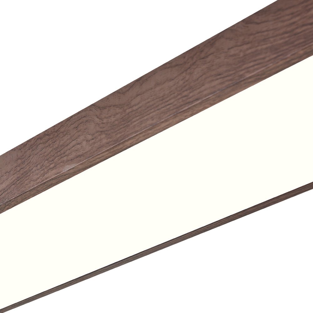 Nordic 1-Light Oval Shape Led Ceiling Flush Mount With Wood Accent 8