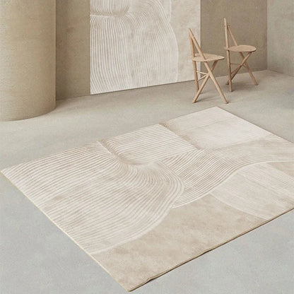 Thalirion - Japanese Minimalist Plush Non-Slip Rug for Bedroom and Living Room 1