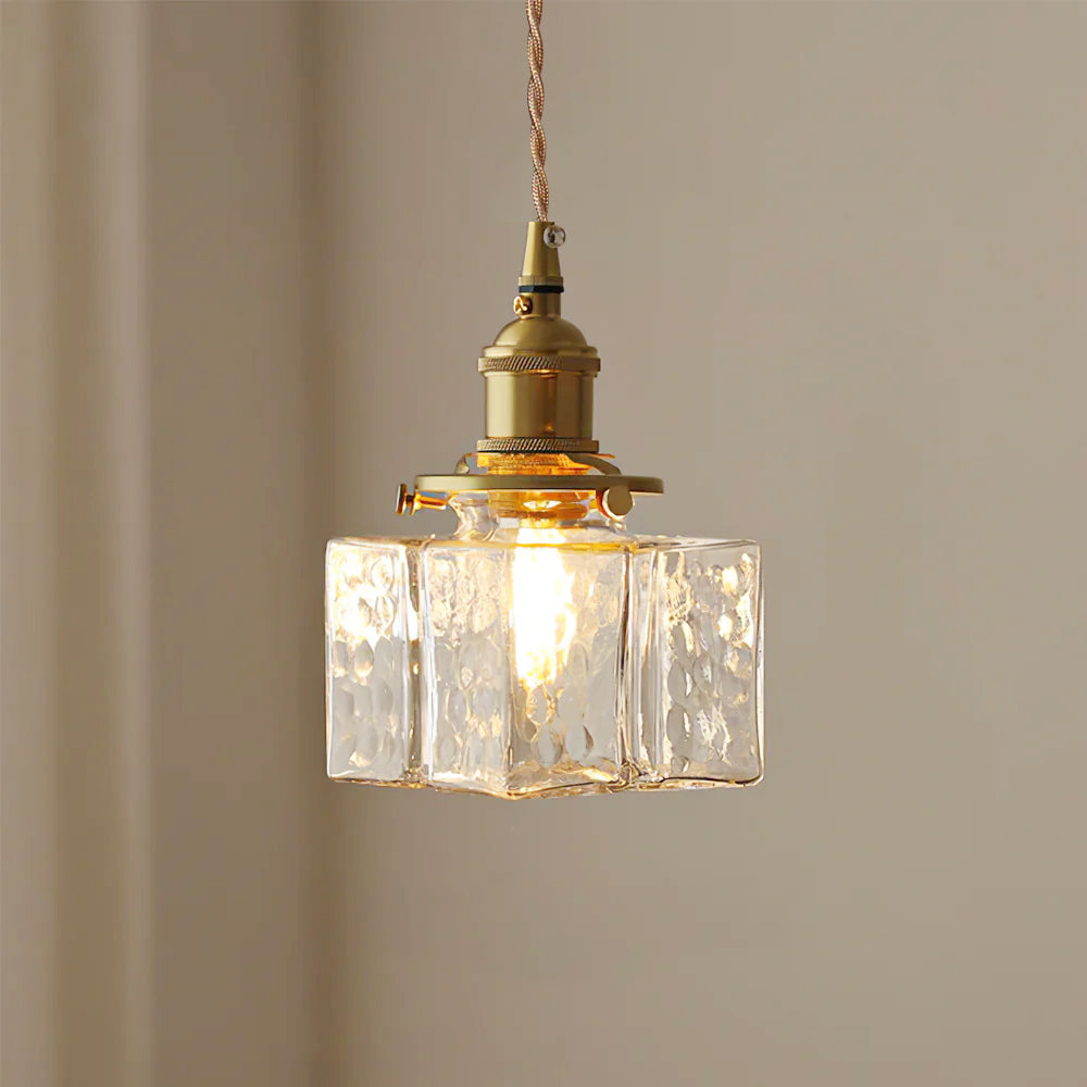 Jewel Glass Brass Pendant Light 0
