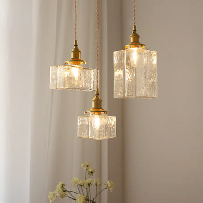 Jewel Glass Brass Pendant Light 2