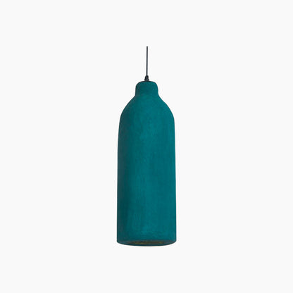 Pendant light minimalist Wabi-Sabi bottle, dark green 0