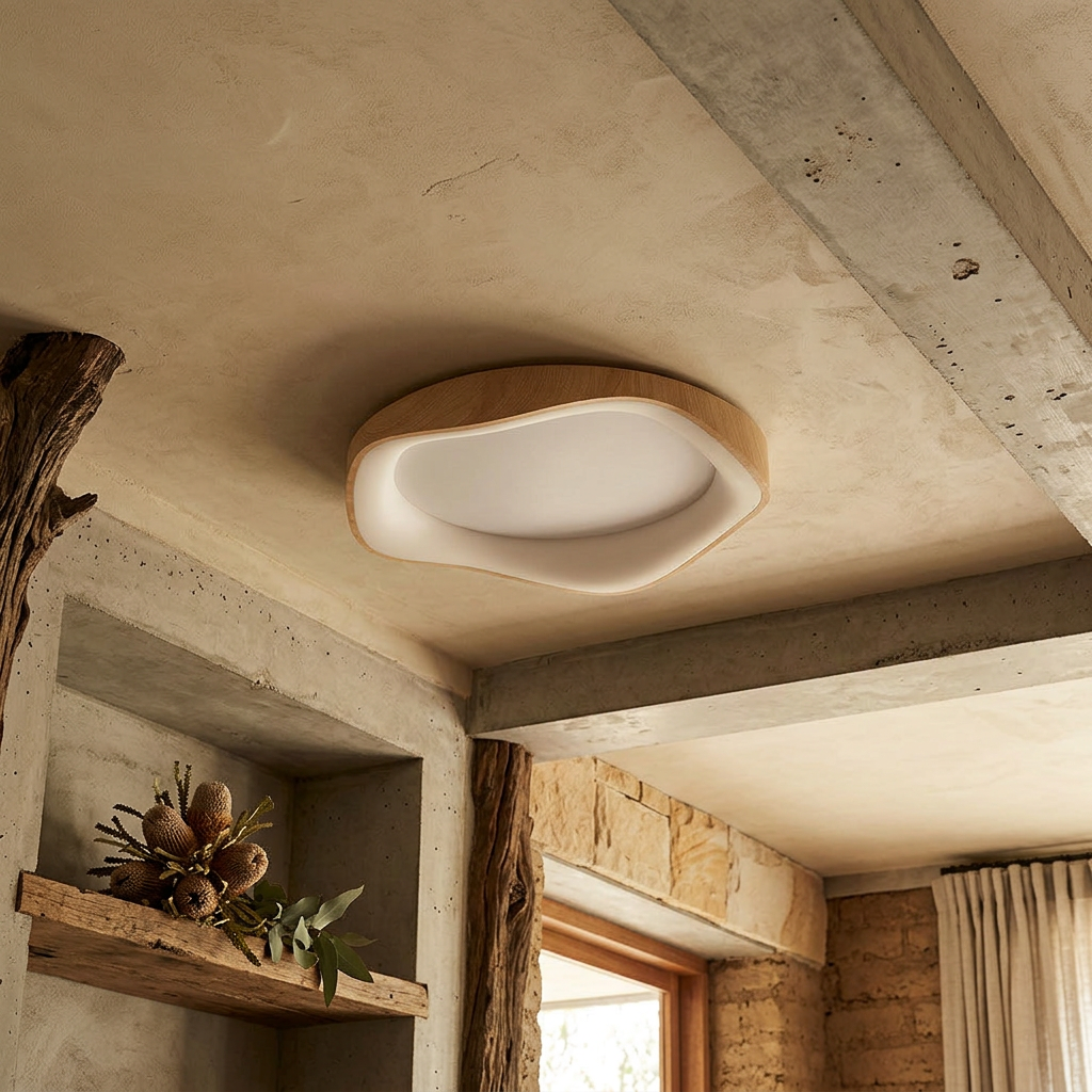 Elara Haus Kintsugi Basin – Architectural Asymmetrical Wabi-Sabi Ceiling Light