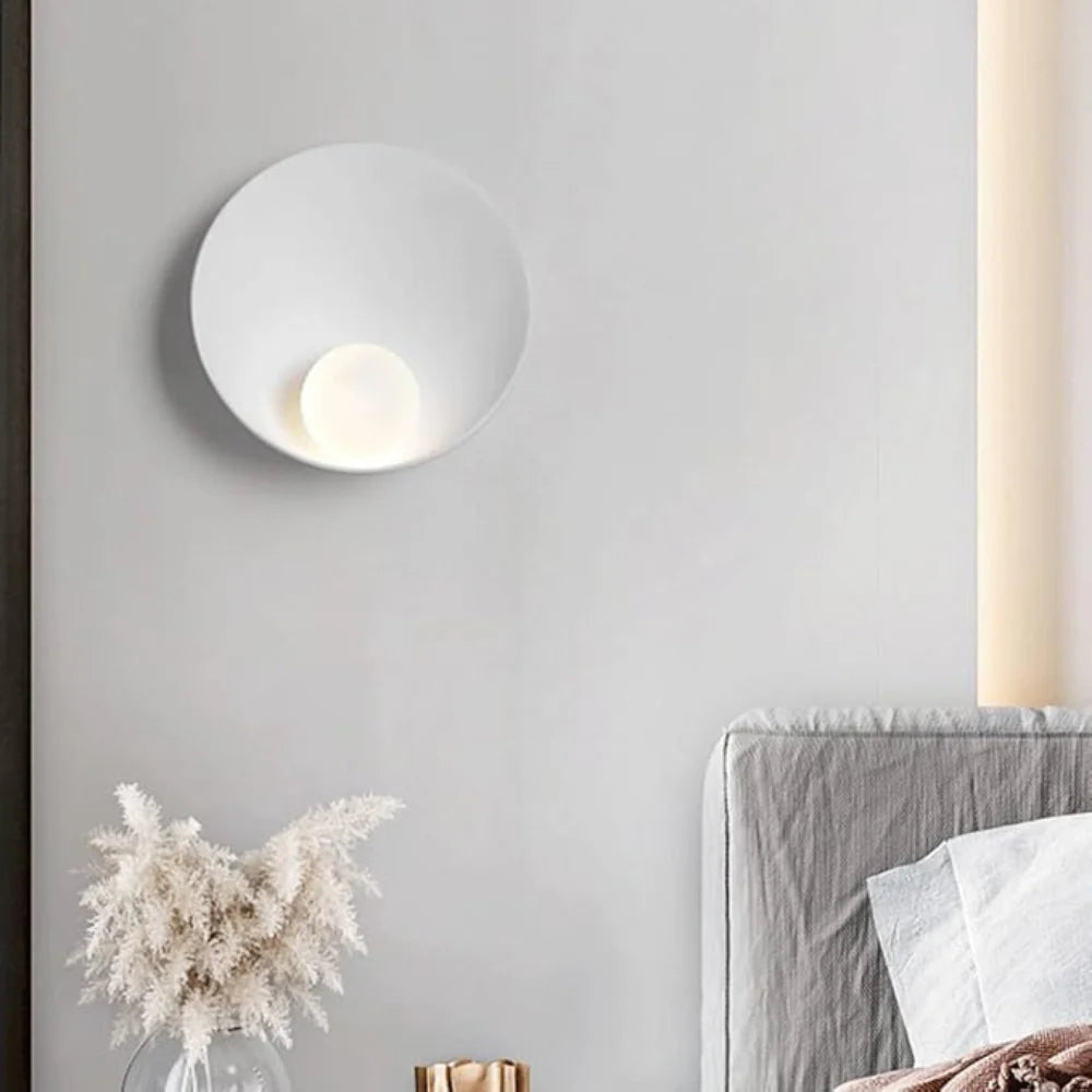 Serenity Modern Resin Japandi Metal Wall Lamp 8