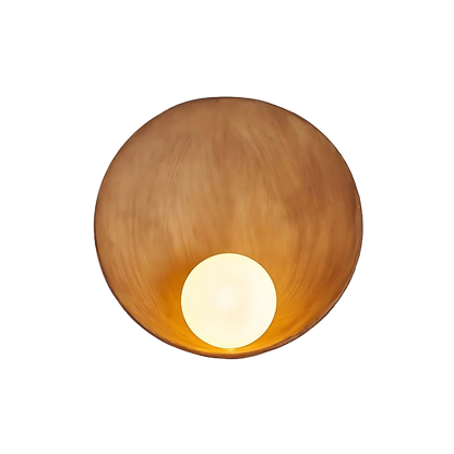 Serenity Modern Resin Japandi Metal Wall Lamp 0