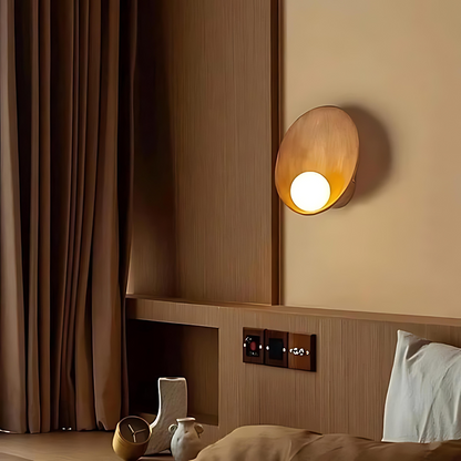 Serenity Modern Resin Japandi Metal Wall Lamp 4