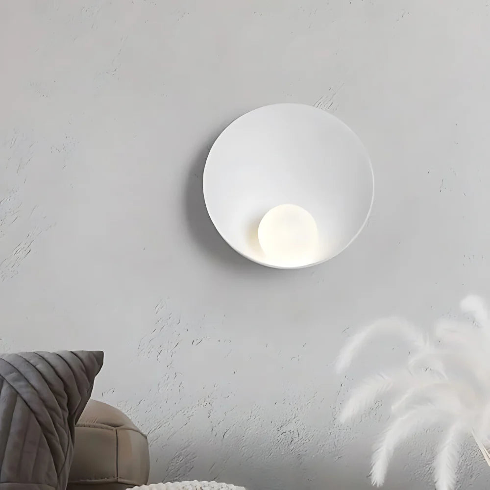 Serenity Modern Resin Japandi Metal Wall Lamp 7