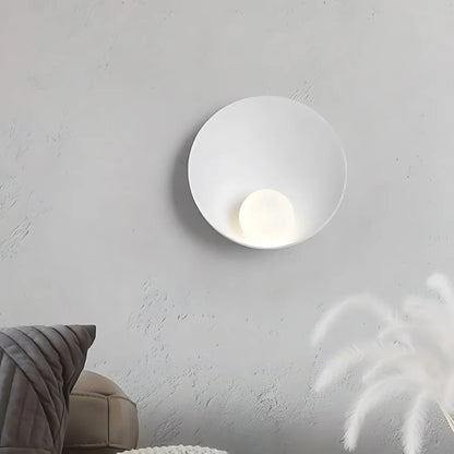 Serenity Modern Resin Japandi Metal Wall Lamp 7