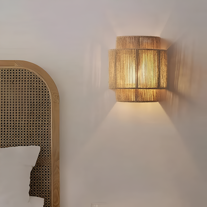 Bohemian Vintage Hand Woven LED Wall Light 3