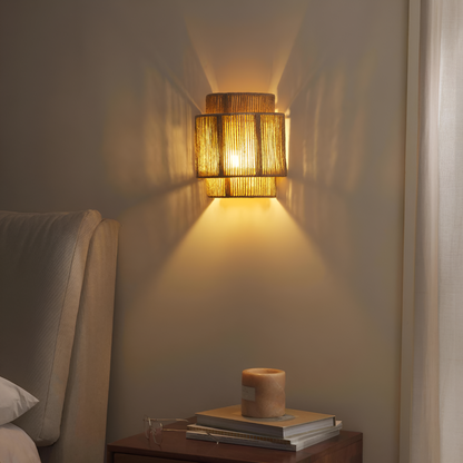 Bohemian Vintage Hand Woven LED Wall Light 5