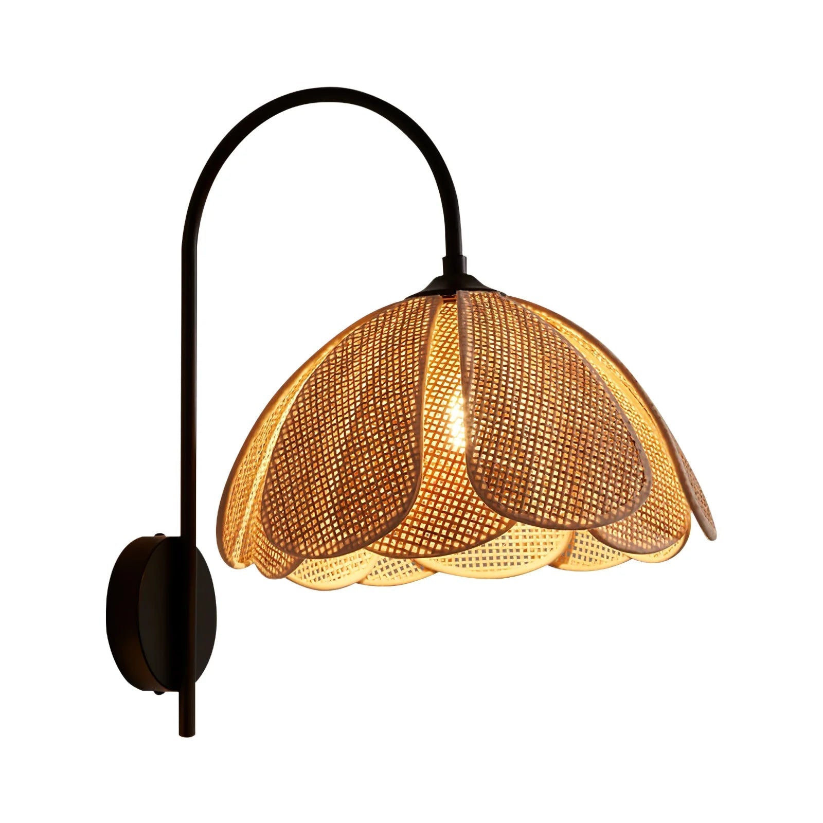 The Glow of Rattan Wall Light 0