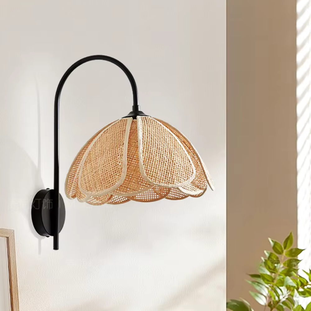 The Glow of Rattan Wall Light 1