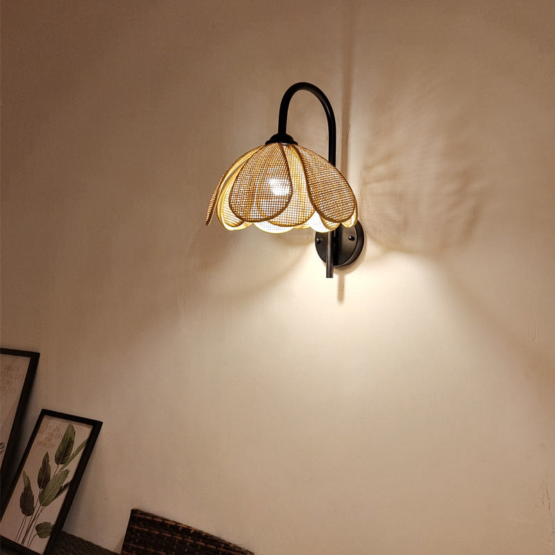 The Glow of Rattan Wall Light 7