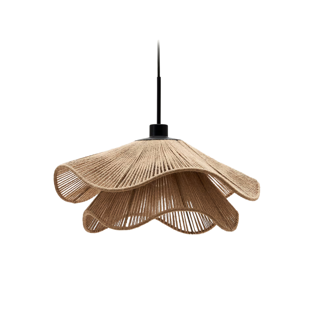 Cape Points Boho Natural Jute Fiber Pendant Light 0