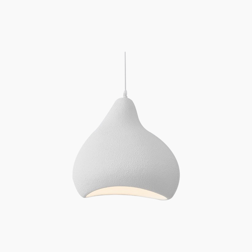 Pendant lamp Japanese Wabi-sabi irregular shape, white / beige 0