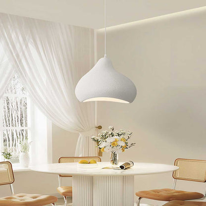 Pendant lamp Japanese Wabi-sabi irregular shape, white / beige 1