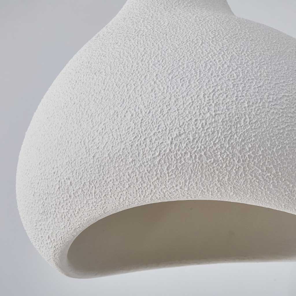 Pendant lamp Japanese Wabi-sabi irregular shape, white / beige 7