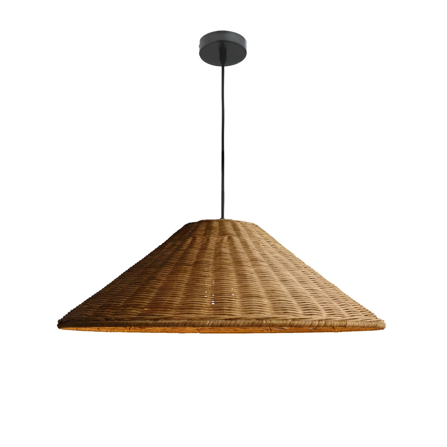 Japandi Artisan Shine Rattan Pendant Light 9