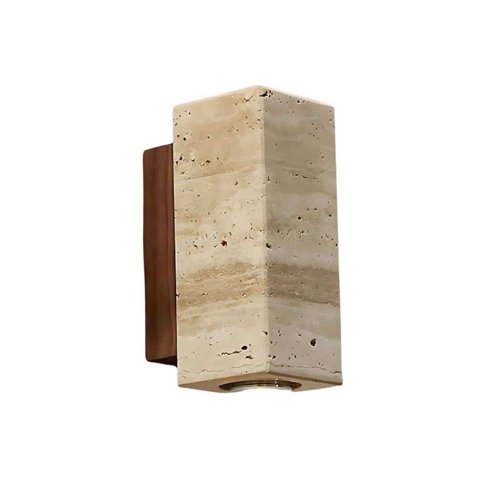 Wabi-Sabi Aura Travertine Wall Light 9
