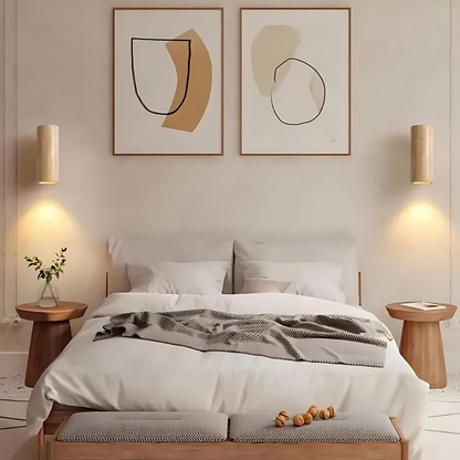 Wabi-Sabi Aura Travertine Wall Light 7