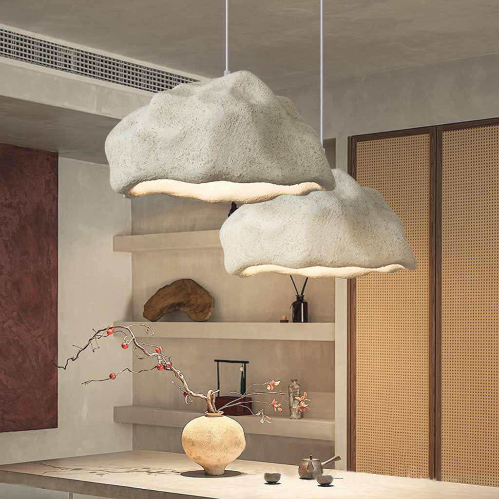 Pendant lamp Japanese Wabi-sabi natural stone, 4 colors 3