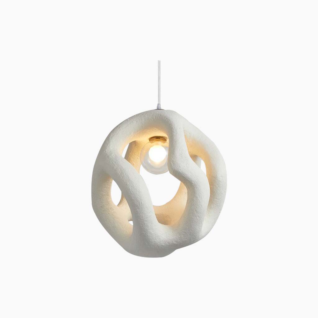 Pendant light minimalist wabi-sabi cement cave 9