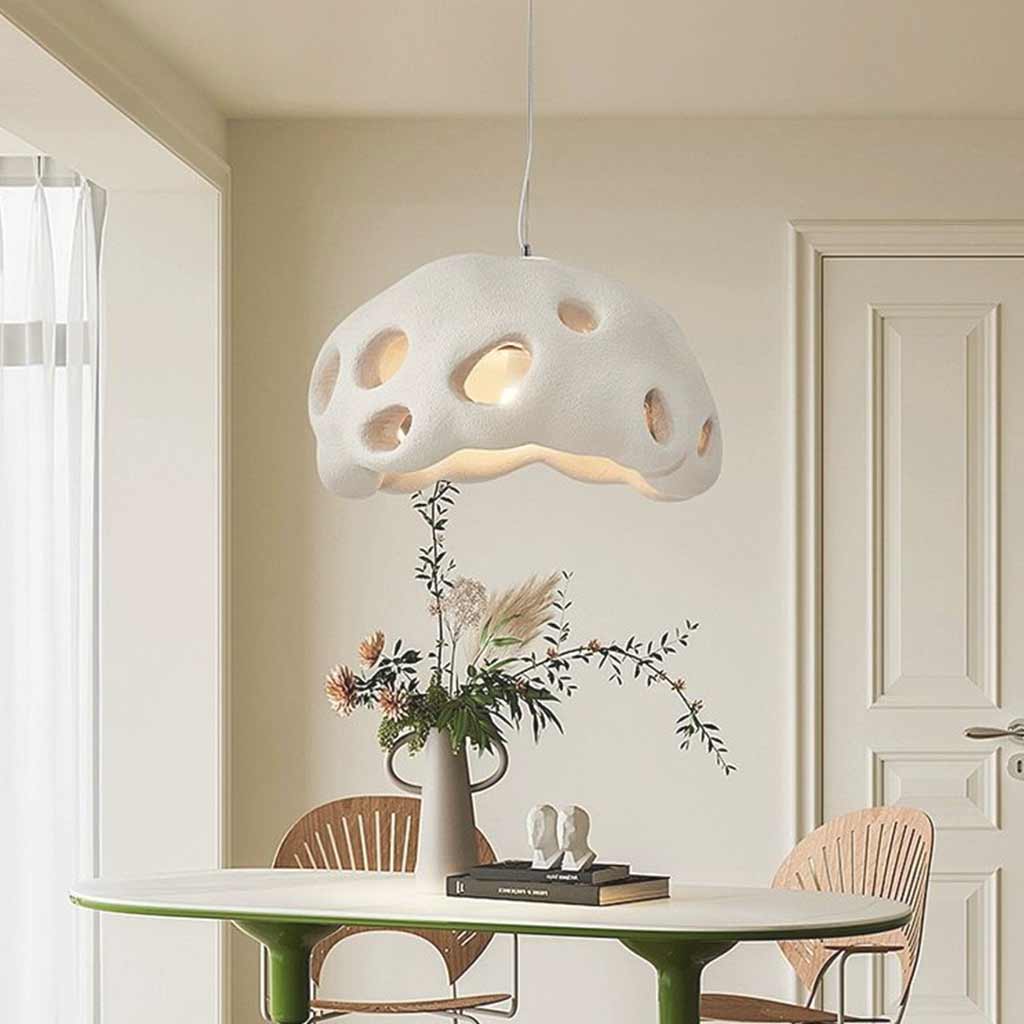 Pendant light minimalist wabi-sabi cement cave 4