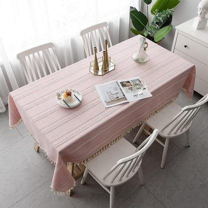 Elegant Cotton Linen Tablecloth 3
