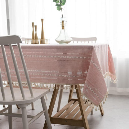Elegant Cotton Linen Tablecloth 4