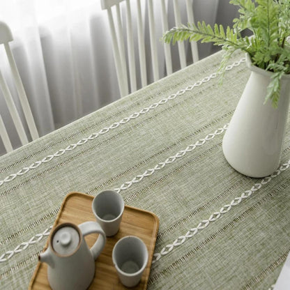Elegant Cotton Linen Tablecloth 7