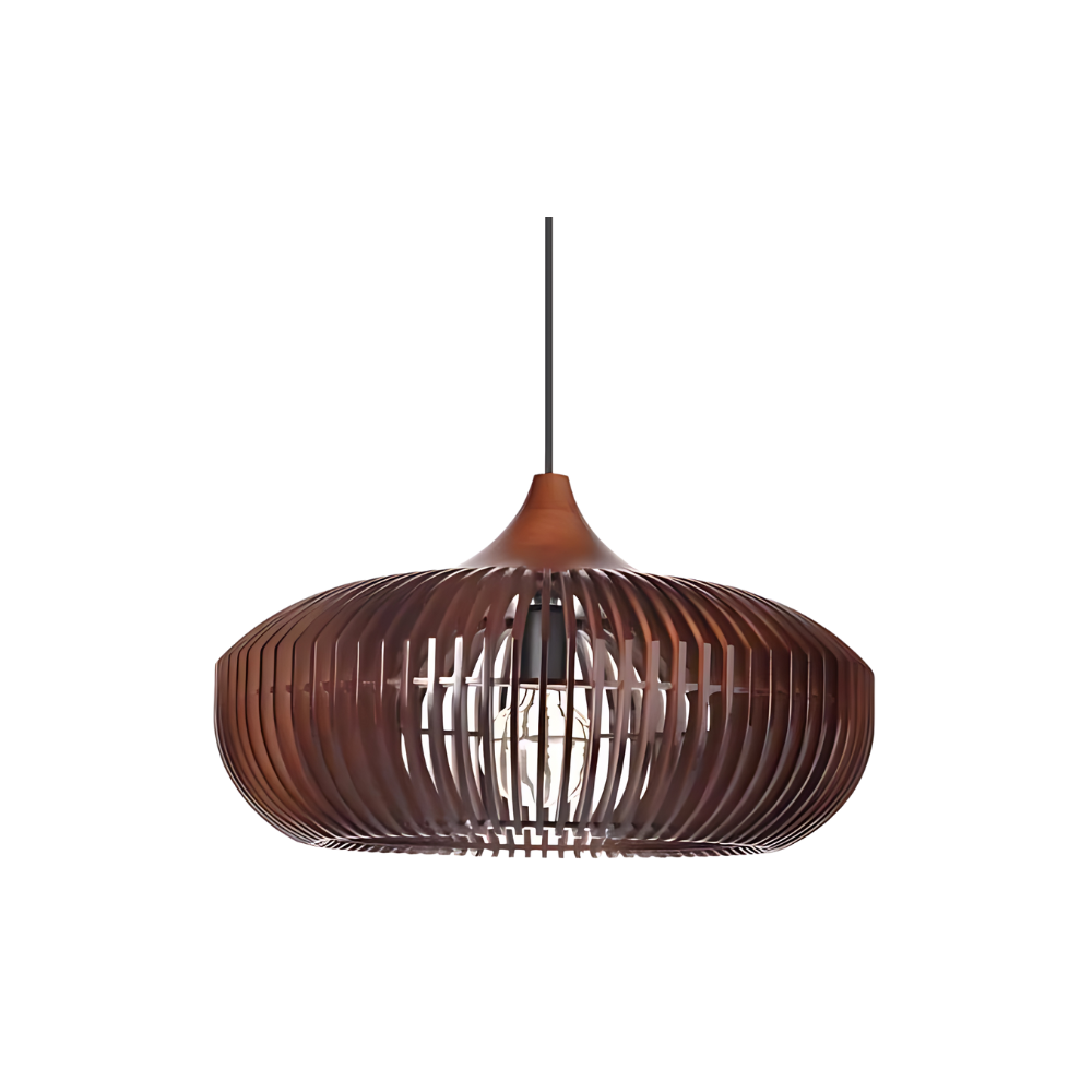 The Halo of Zen Japandi Wood Pendant Light 0
