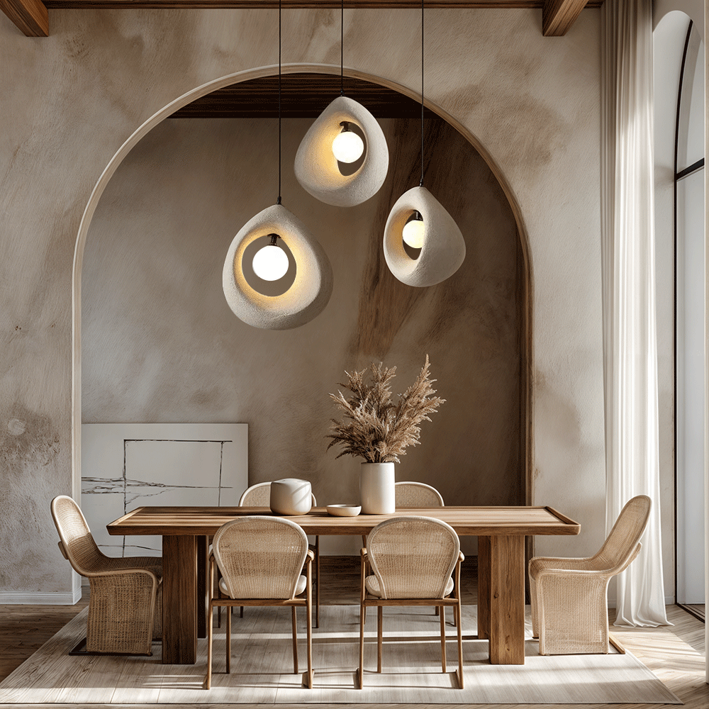 Hayami Wabi Sabi Resin Pendant Light 4