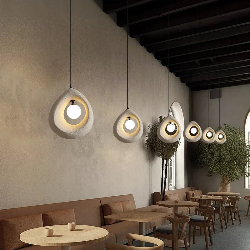 Hayami Wabi Sabi Resin Pendant Light 7