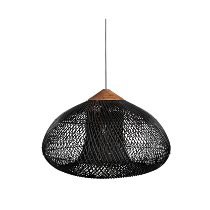 Elegant Handmade Rattan Japandi Pendant Light 1