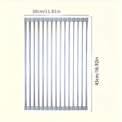 Stainless Steel Dish Drying Rolling Rack 2