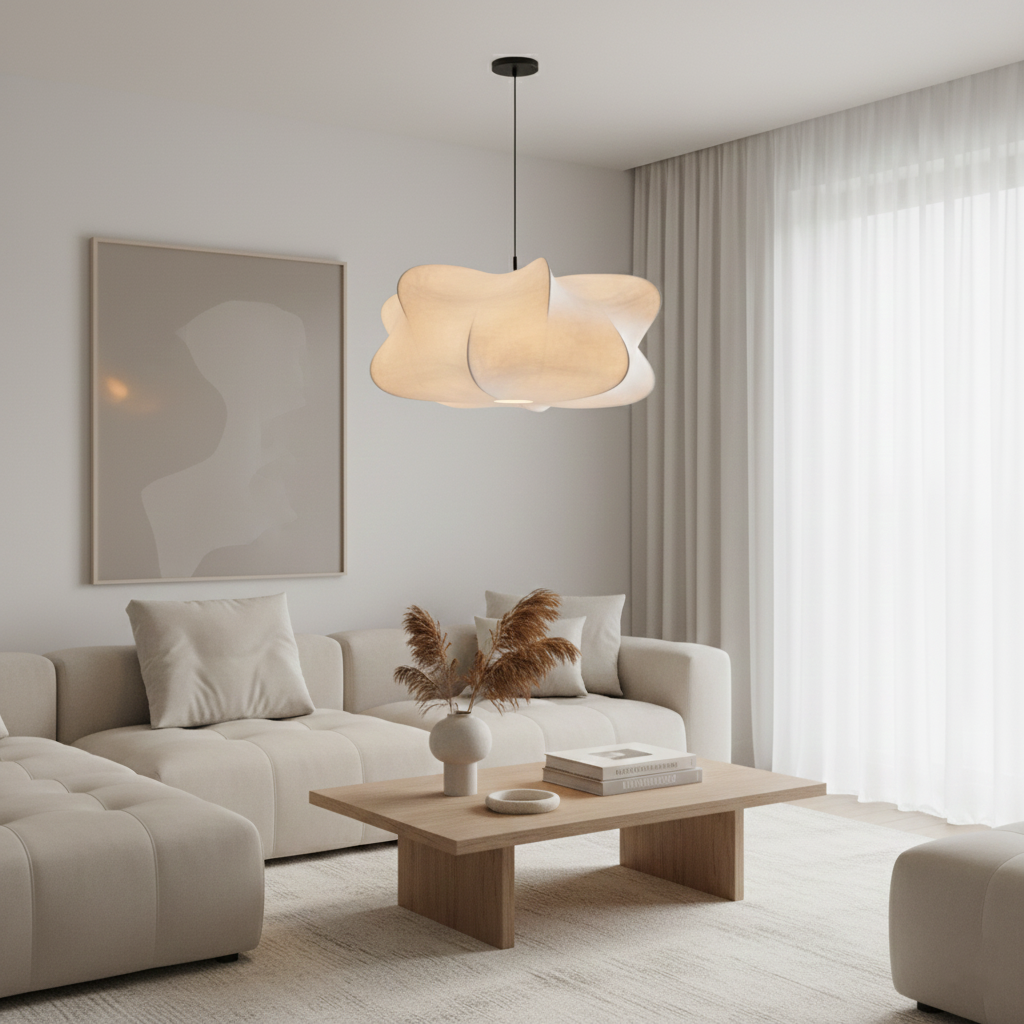 Elysia Wabi Sabi Fabric Pendant Light 6