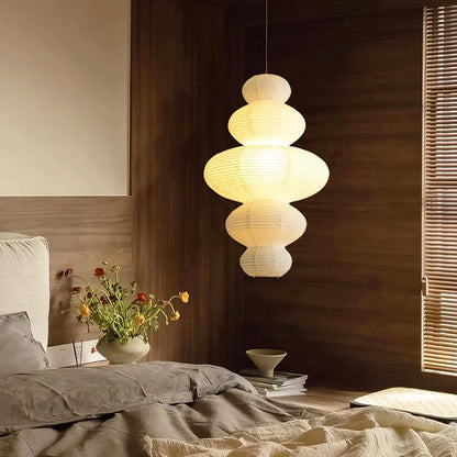 Meiji Rice Paper Japandi Pendant Light 5