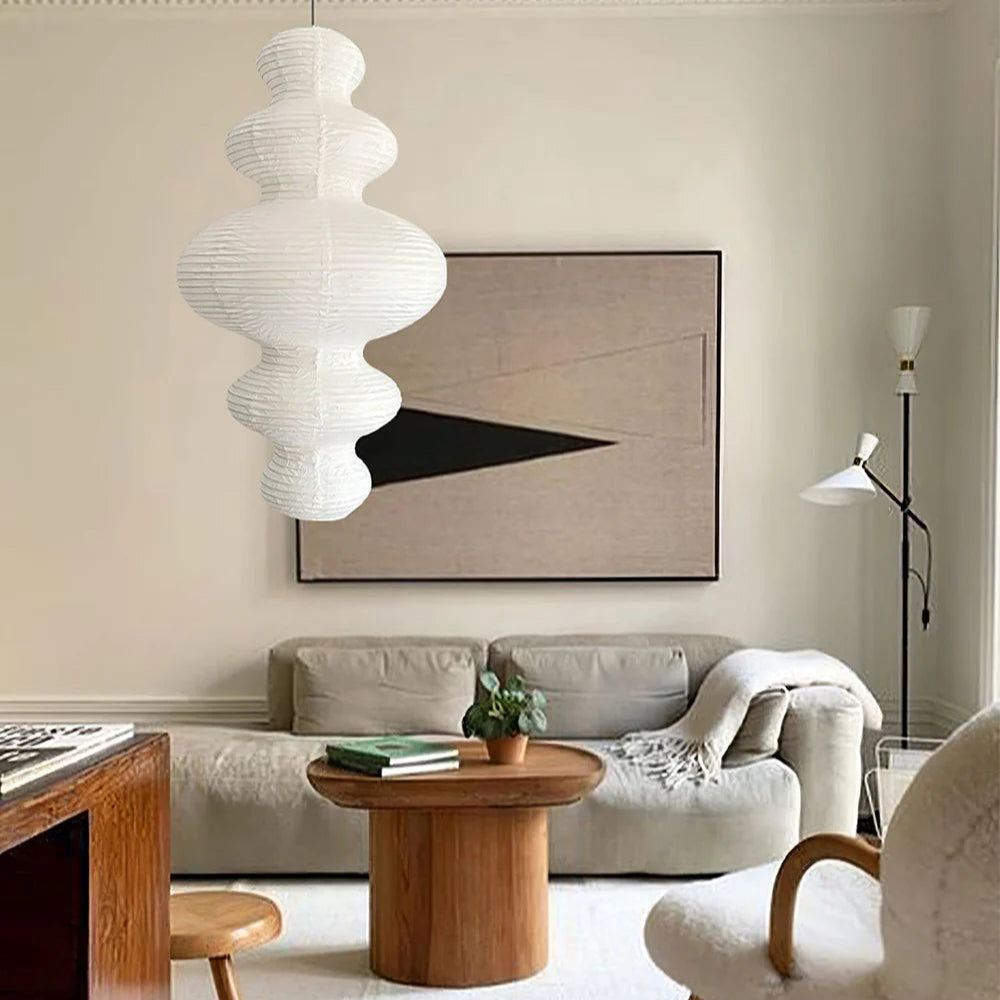 Meiji Rice Paper Japandi Pendant Light 6
