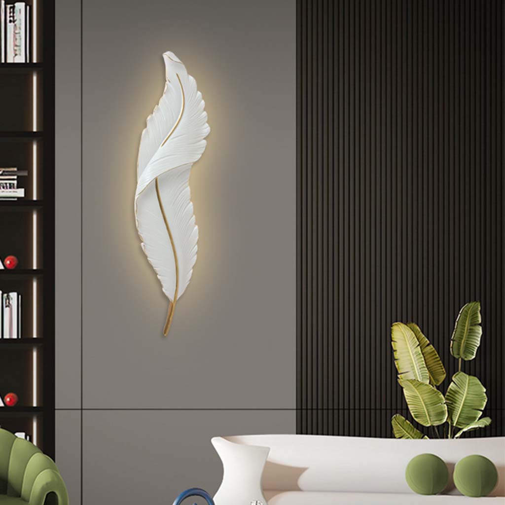 Modern wall light with resin spring, dimmable LED, 4 colors 4