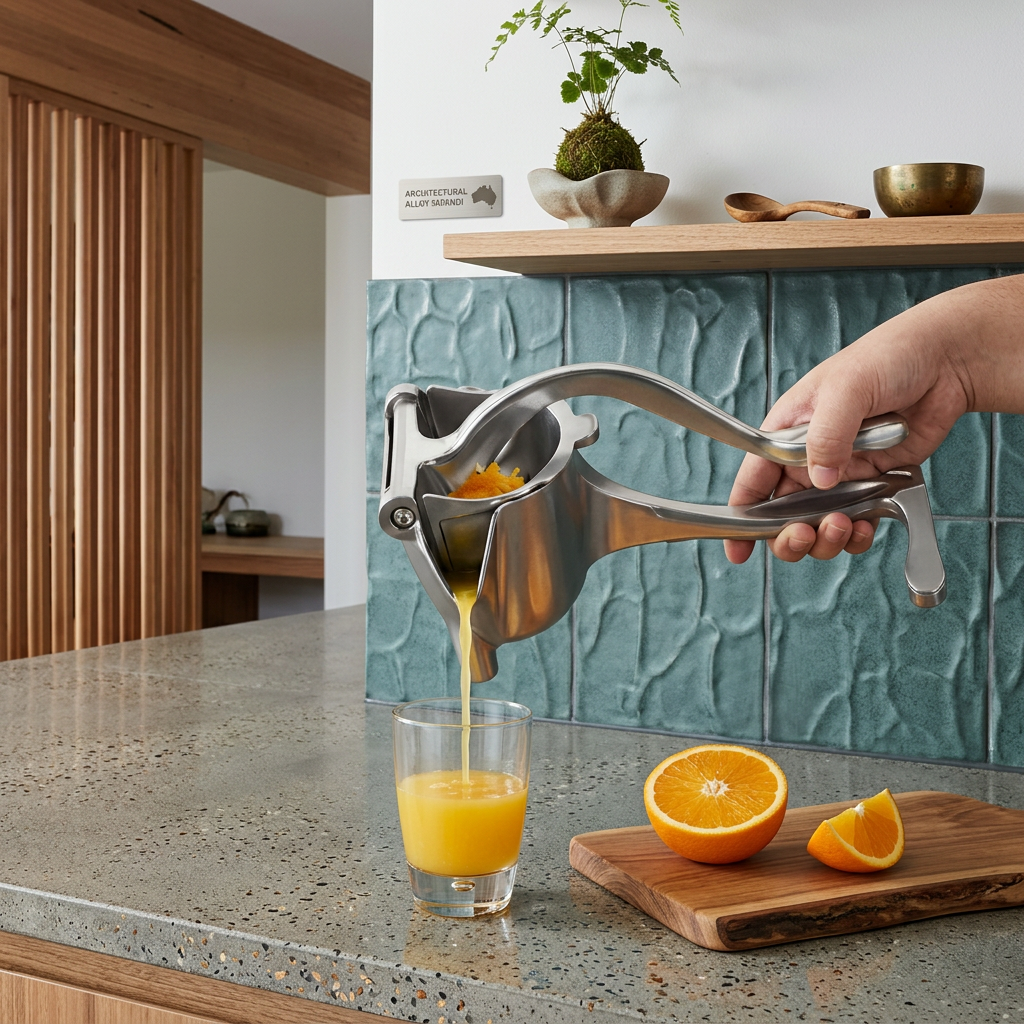Elara Haus Kintsugi Press – Architectural Alloy Japandi Citrus Juicer