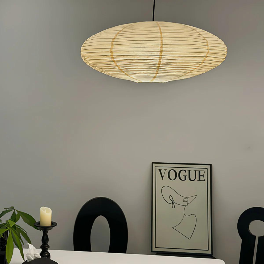 The Mist Shard Japandi Paper Pendant Light 6