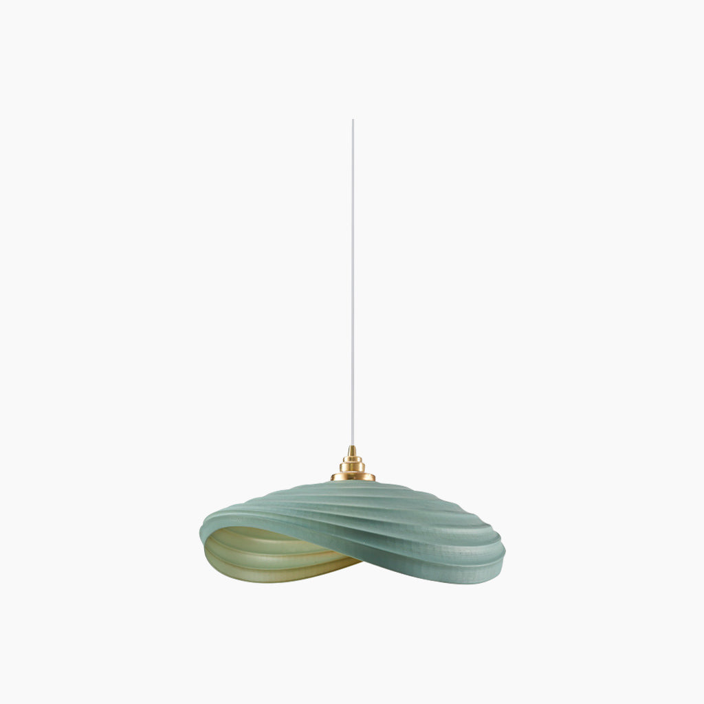 Pendant lamp, unique Wabi-Sabi cream colored, resin 18