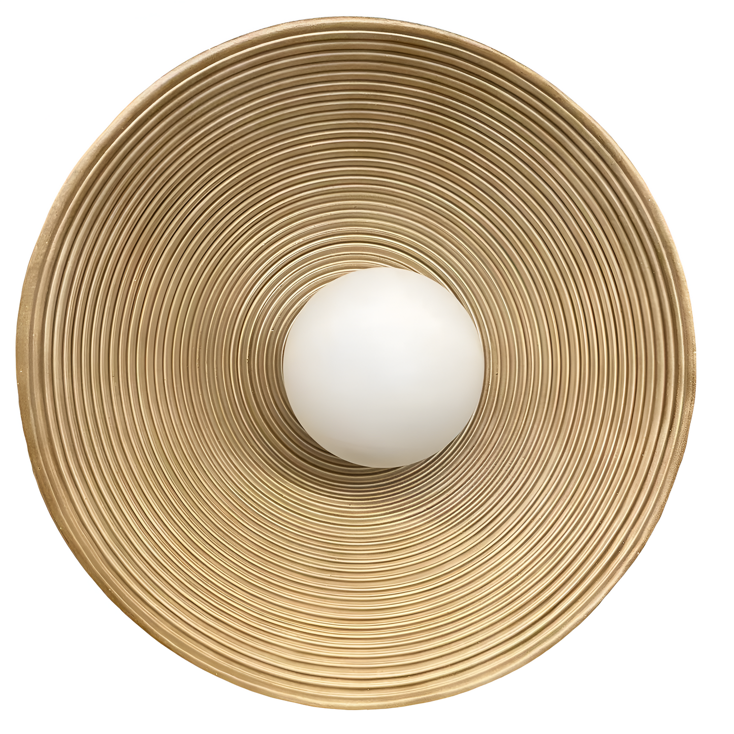 Retro Ceramic Style Resin Round Japandi LED Wall Light 2