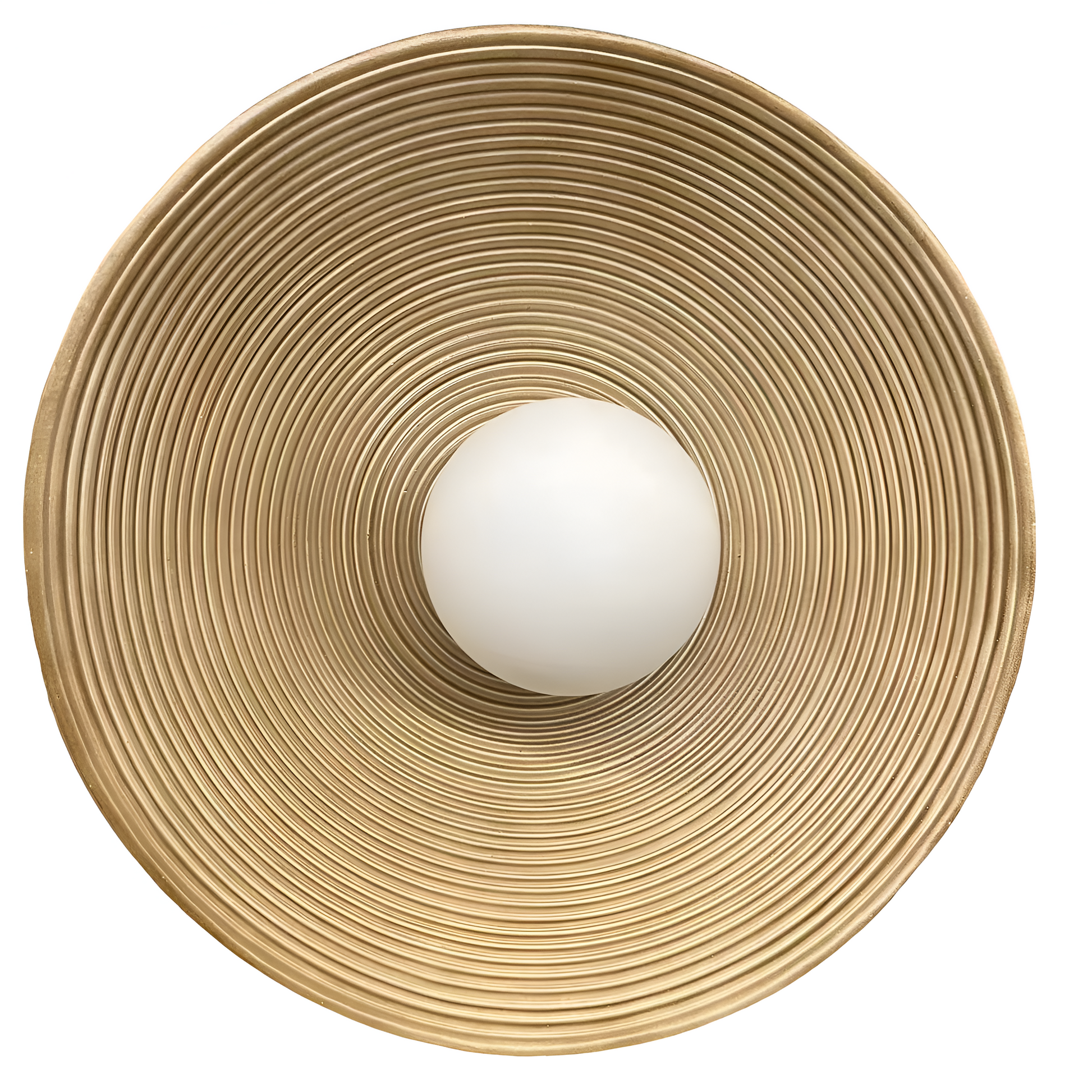 Retro Ceramic Style Resin Round Japandi LED Wall Light 2