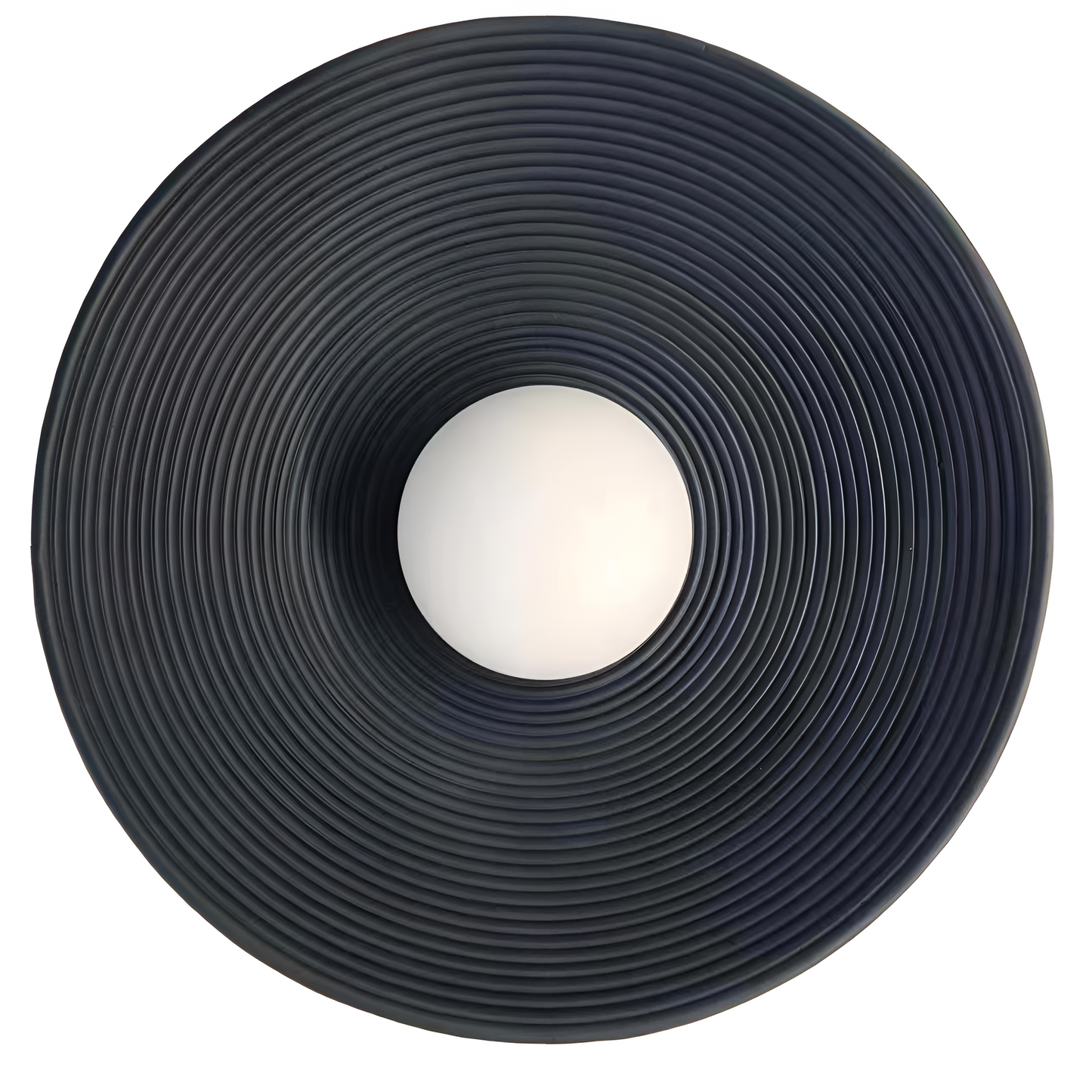 Retro Ceramic Style Resin Round Japandi LED Wall Light 3