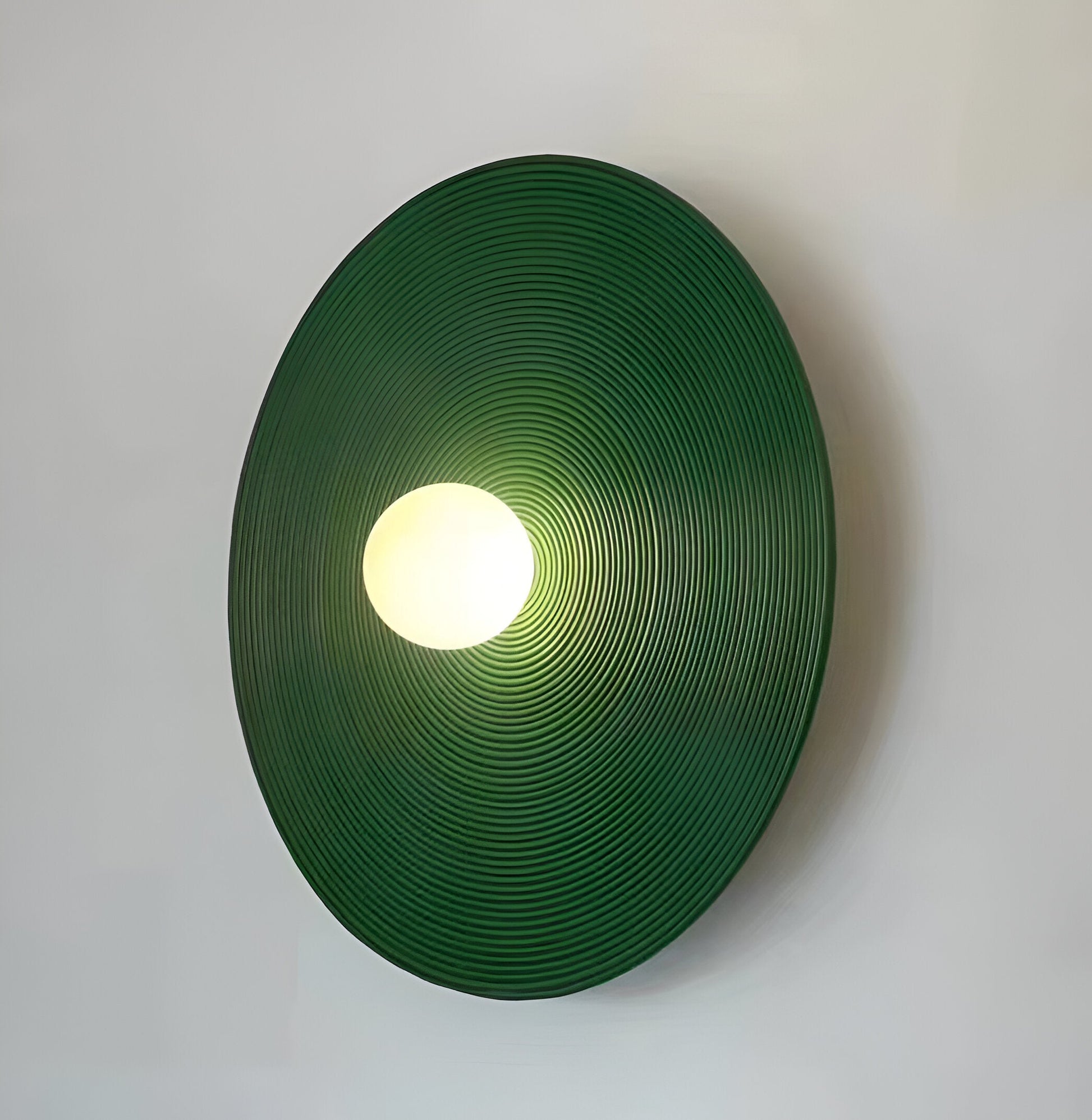 Retro Ceramic Style Resin Round Japandi LED Wall Light 5