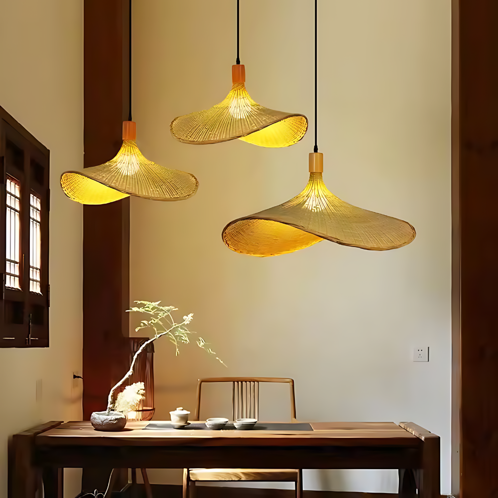 Rustic Raphia Charm Rattan Light 6