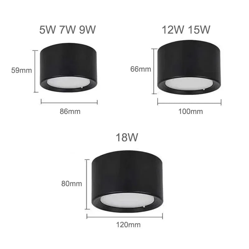Elara Haus LED Downlight - Aluminium Surface Mounted Down Lights 4