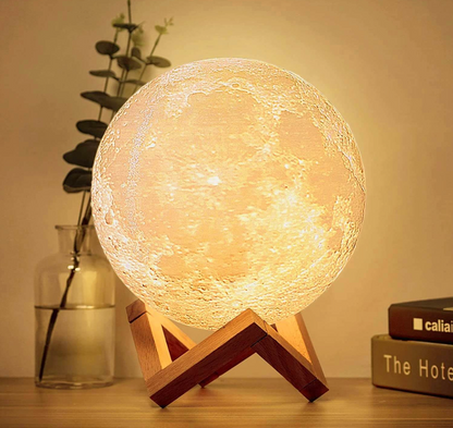 Elara Haus LED Moon Lamp - Rechargeable Cordless Night Light, 16 Colours & Remote